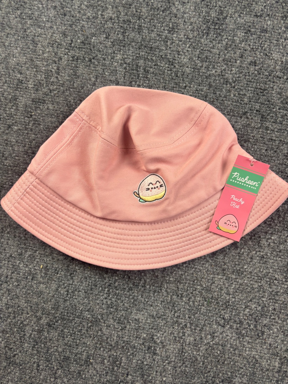 PUSHEEN Box Women’s Pink Peachy Hat Bucket Sun Hat OSFM *NWT*